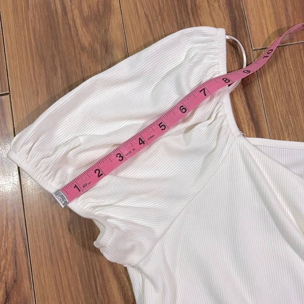 NWT LC Lauren Conrad Puff Sleeve Bodysuit, Size XL - Picture 7 of 14